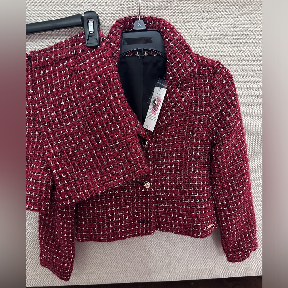 Girl tweed short suit
